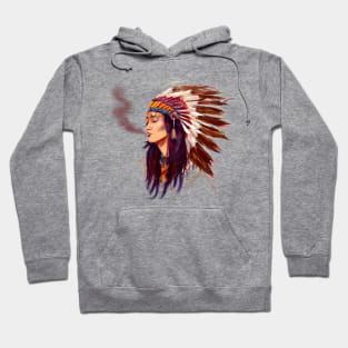 Native American Indian Girl Hoodie